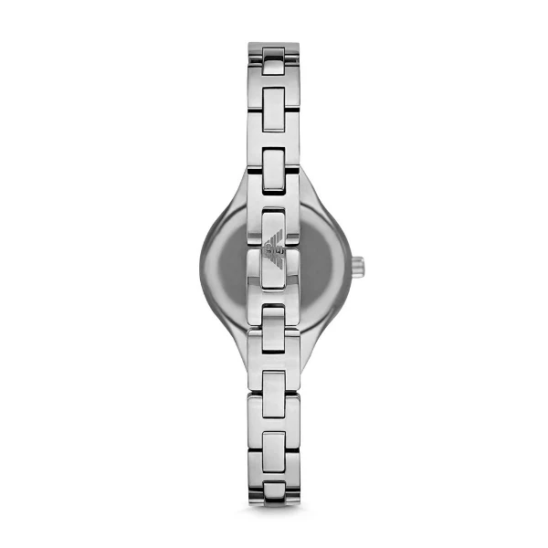 EMPORIO ARMANI Classic Silver Stainless Steel Silver Dial Quartz Watch for Ladies - AR7361 - Image 2