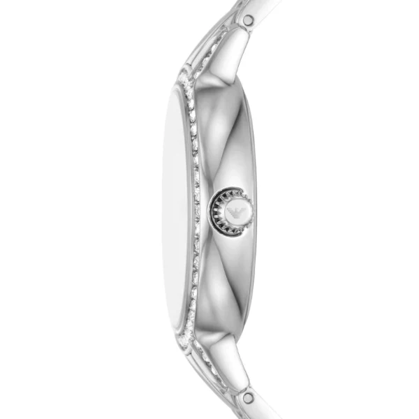 Emporio Armani Cleo Silver Stainless Steel Mother Of Pearl Dial Quartz Watch for Ladies - AR11484 - Image 2