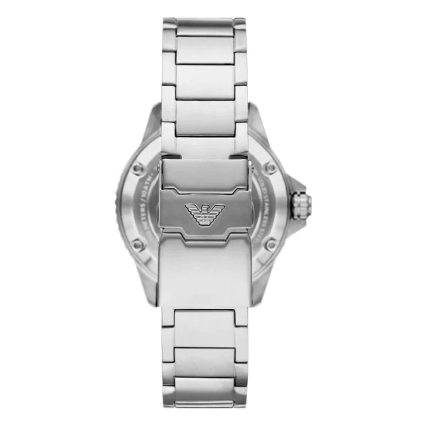 Emporio Armani Diver Silver Stainless Steel Green Dial Automatic Watch for Gents - AR60061 - Image 2