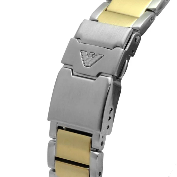 EMPORIO ARMANI Diver Two-tone Stainless Steel Navy Blue Dial Chronograph Quartz Watch for Gents -EMPORIO ARMANI AR 11362 - Image 2