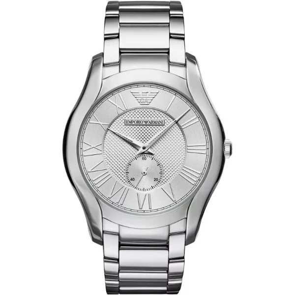 EMPORIO ARMANI Dress Silver Stainless Steel Silver Dial Quartz Watch for Gents - AR11084