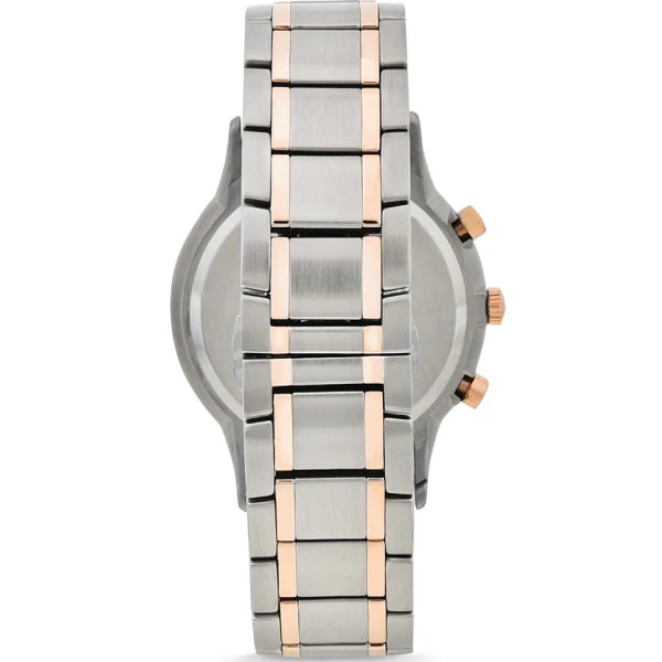 EMPORIO ARMANI Dress Two-Tone Stainless Steel Grey Dial Quartz Watch for Gents - AR11077 - Image 2
