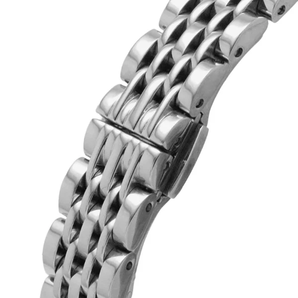 EMPORIO ARMANI Gianni T-Bar Silver Stainless Steel White Dial Quartz Watch for Ladies - EMPORIO ARMANI AR 11405 - Image 2