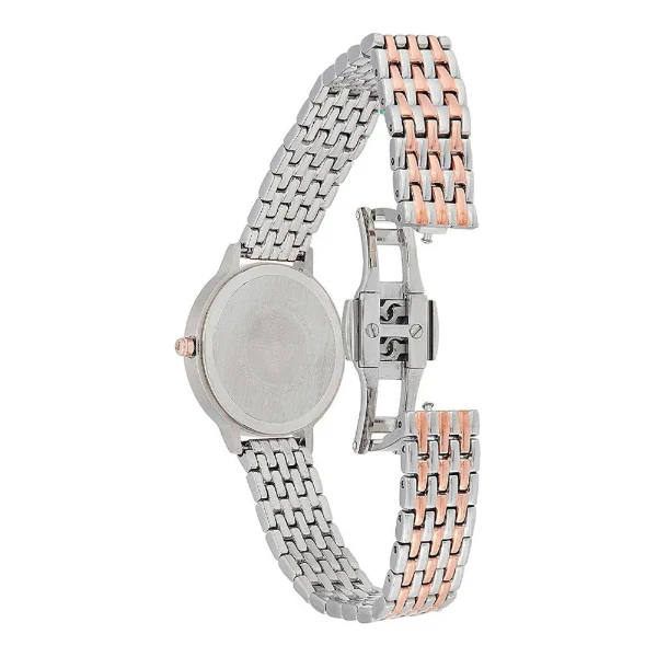 EMPORIO ARMANI Kappa Two-Tone Stainless Steel Mother Of Pearl Dial Quartz Watch for Ladies - AR11094 - Image 2