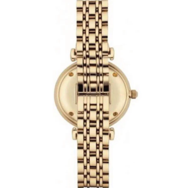EMPORIO ARMANI Stainless Steel Gold Sillver Quartz Watch For Ladies AR-1877 - Image 2
