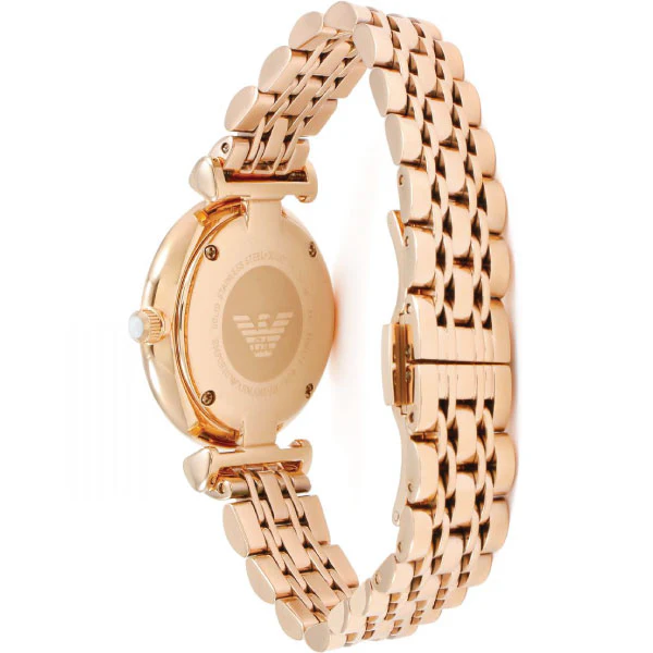 EMPORIO ARMANI Stainless Steel Rose Gold With Dial Quartz Watch For Ladies AR-1909 - Image 2