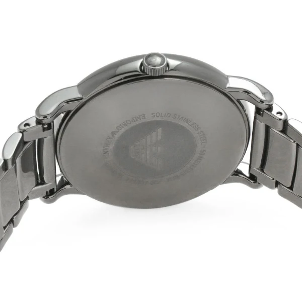 EMPORIO ARMANI Luigi Grey Stainless Steel Grey Marble Dial Quartz Watch for Gents- EMPORIO ARMANI AR 11155 - Image 2
