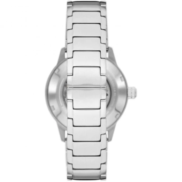 EMPORIO ARMANI Mario Silver Stainless Steel Green Dial Automatic Watch for Gents - AR60053 - Image 2