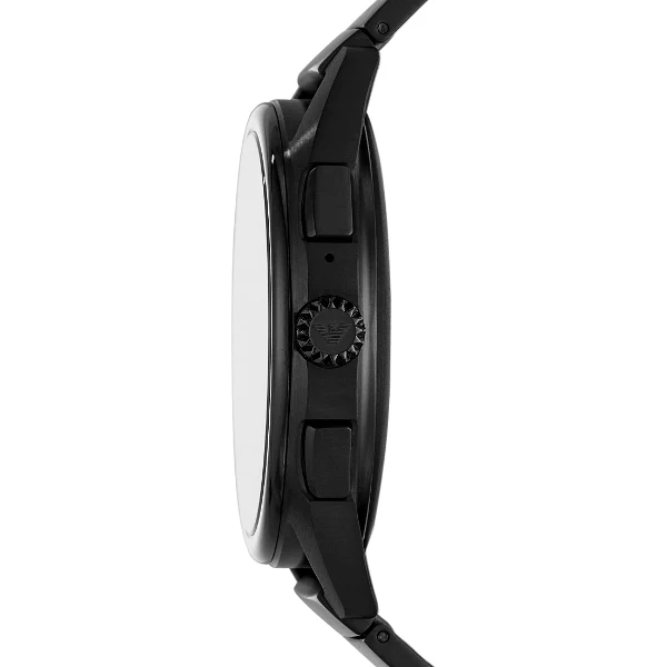 EMPORIO ARMANI Matteo Black Stainless Steel Black Dial Smartwatch for Gents - EMPORIO ARMANI ART 5007 - Image 3