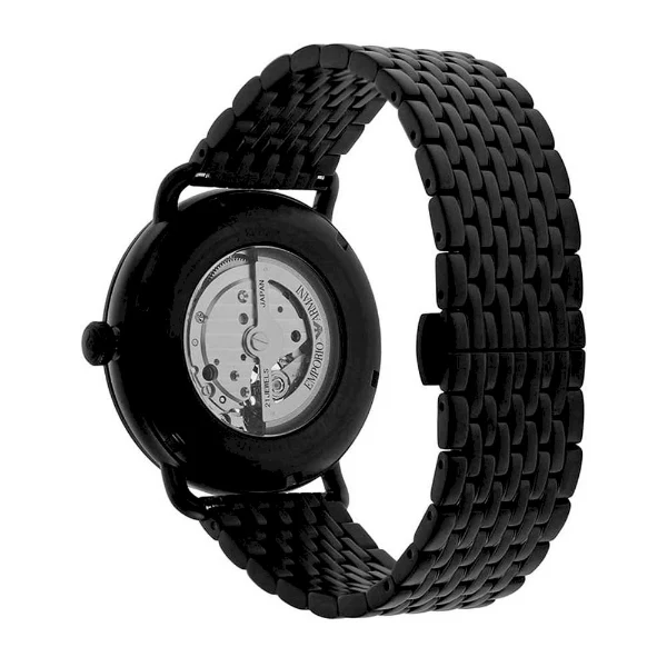EMPORIO ARMANI Meccanico Black Stainless Steel Black Dial Automatic Watch for Gents - AR60025 - Image 2