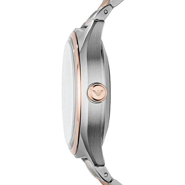 EMPORIO ARMANI Meccanico Two-Tone Stainless Steel Skeleton Dial Automatic Watch for Gents - AR60002 - Image 2