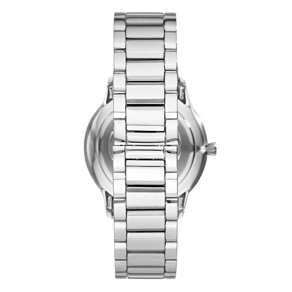 Emporio Armani Silver Stainless Steel Blue Dial Quartz Watch For Gents Watch- AR11227 - Image 2