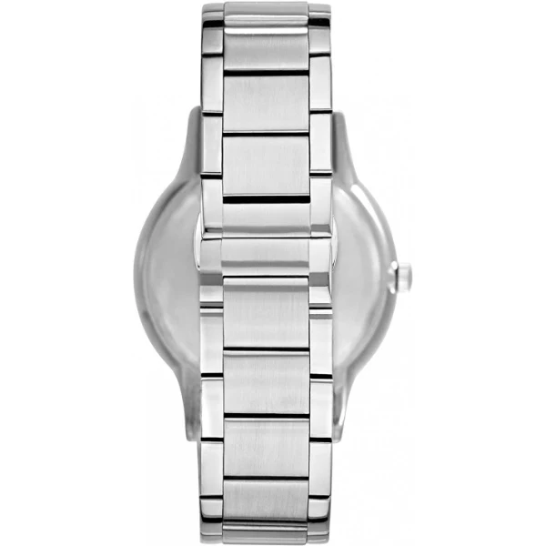 EMPORIO ARMANI Renato Silver Stainless Steel Blue Dial Quartz Watch for Gents - AR11182 - Image 2