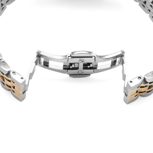 EMPORIO ARMANI Retro Two-tone Stainless Steel White Dial Quartz Watch for Ladies - EMPORIO ARMANI AR1926 - Image 2