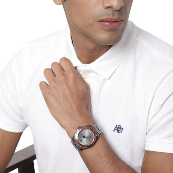 EMPORIO ARMANI Sigma Grey Stainless Steel Grey Dial Quartz Watch for Gents - EMPORIO ARMANI AR 11178 - Image 2