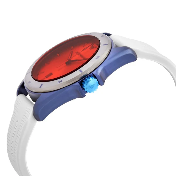 EMPORIO ARMANI Sigma White Silicone Strap Orange Dial Quartz Watch for Gents - AR 11218 - Image 2