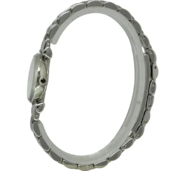 Emporio Armani Silver Stainless Steel Mother of pearl Dial Quartz Watch For Ladies - AR-1763 - Image 3