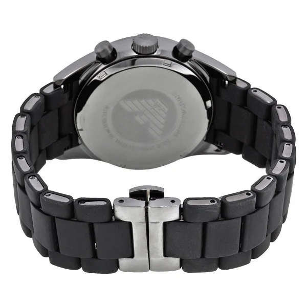 EMPORIO ARMANI Sportivo Black Stainless Steel Black Dial Chronograph Quartz Watch for Gents - EMPORIO ARMANI AR5889 - Image 2