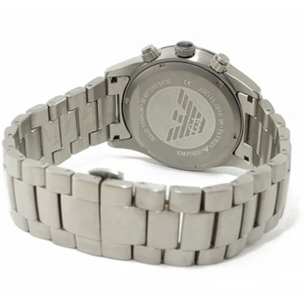 EMPORIO ARMANI Sportivo Grey Stainless Steel Grey Dial Chronograph Quartz Watch for Gents - AR9502 - Image 2