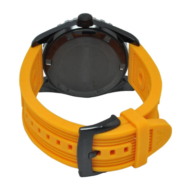 EMPORIO ARMANI Sportivo Orange Silicone Black Dial Quartz Watch for Gents- EMPORIO ARMANI AR 6046 - Image 3