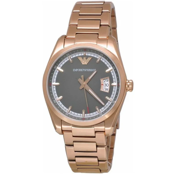 Emporio Armani Sportivo Rose Gold Stainless Steel Grey Dial Quartz Watch for Ladies - AR6020 - Image 2