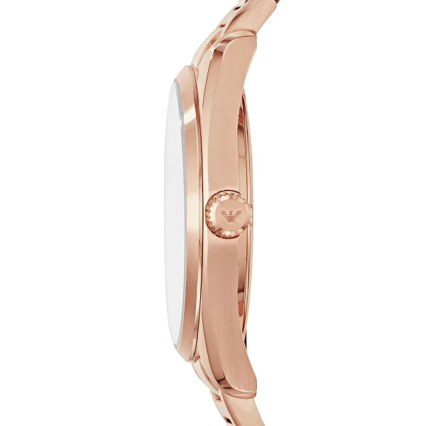 Emporio Armani Sportivo Rose Gold Stainless Steel Grey Dial Quartz Watch for Ladies - AR6020 - Image 3