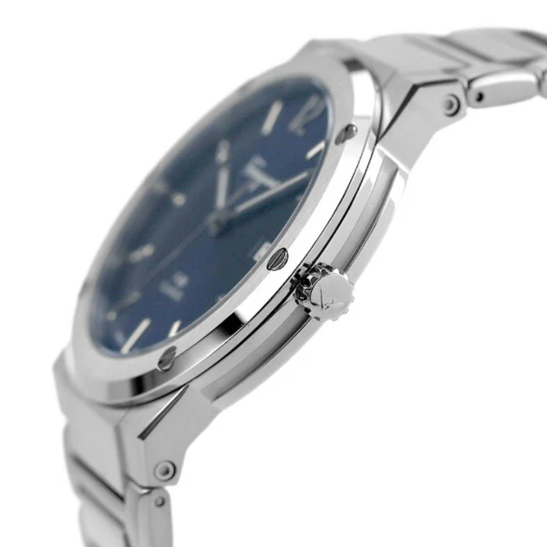 Ferragamo F-80 Classic Silver Stainless Steel Blue Dial Quartz Watch For Gents - Sfdt01320 - Image 3