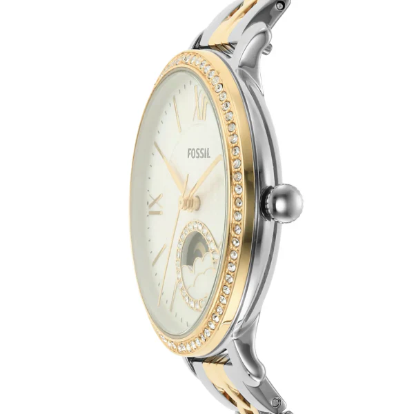 Fossil Jacqueline Sun Moon Two-Tone Stainless Steel Mother Of Pearl Dial Quartz Watch for Ladies - ES5166 - Image 2