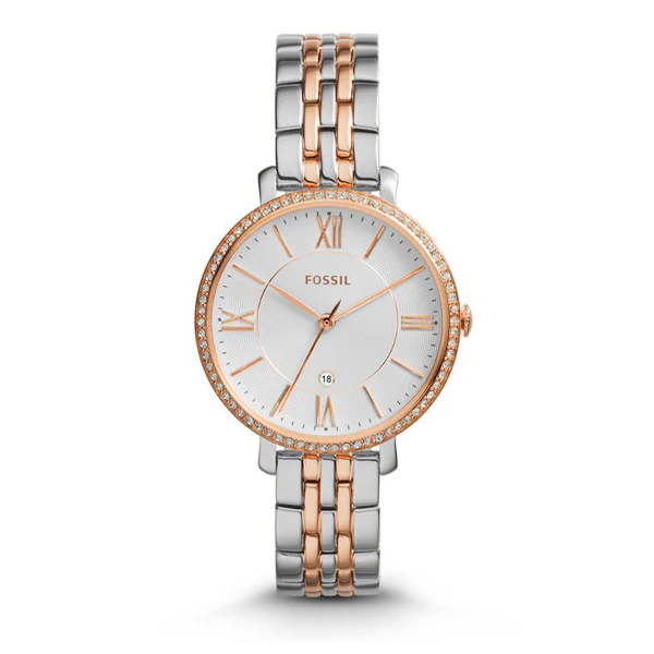 Fossil Jacqueline Two-tone Stainless Steel White Dial Quartz Watch for Ladies - ES3634 - Image 2
