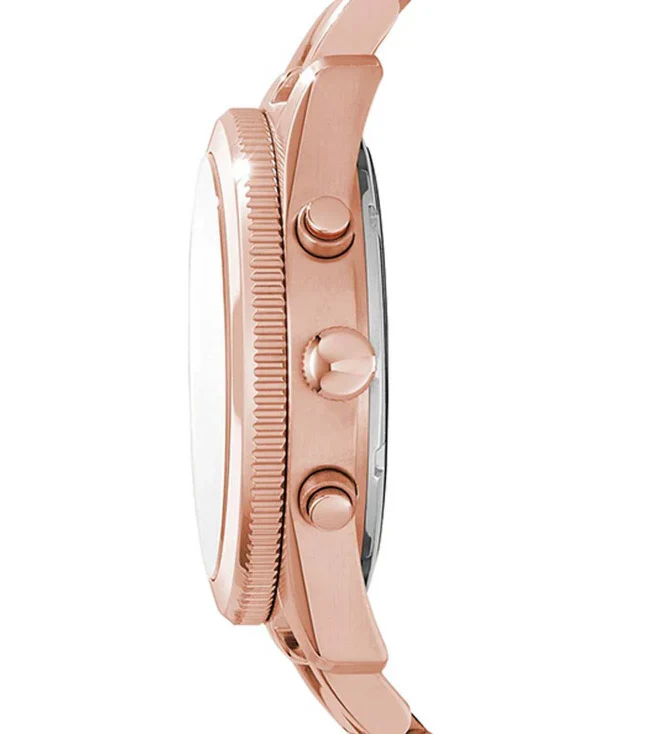 Fossil Perfect Boyfriend Rose Gold Stainless Steel Rose Gold Dial Quartz Watch for Ladies - ES3885 - Image 2