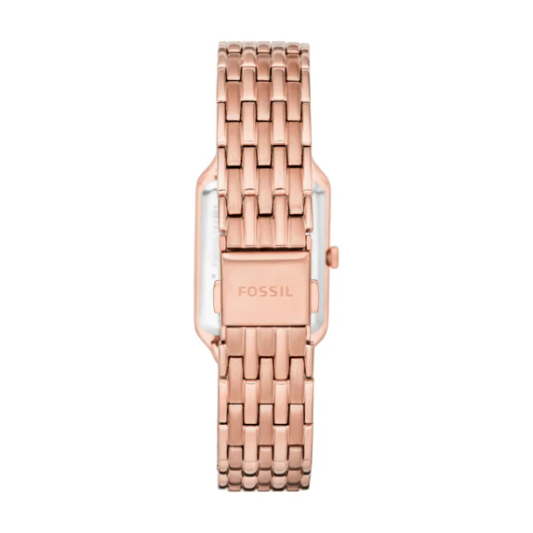 Fossil Raquel Rose Gold Stainless Steel Silver Dial Quartz Watch for Ladies - ES5271 - Image 2