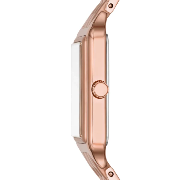 Fossil Raquel Rose Gold Stainless Steel Silver Dial Quartz Watch for Ladies - ES5271 - Image 3