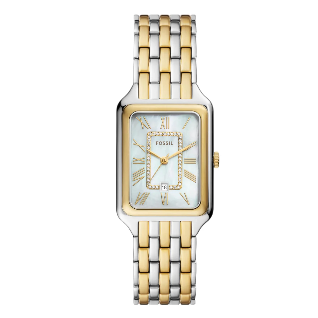 Fossil Raquel Two-tone Stainless Steel Mother Of Pearl Dial Quartz Watch for Ladies - ES5305