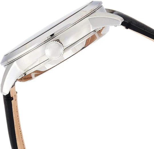Fossil Townsman Black Leather Strap White Dial Automatic Watch for Gents - ME3104 - Image 2