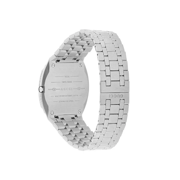 Gucci 25H Silver Stainless Steel Silver Dial Quartz Unisex Watch - YA163401 - Image 2