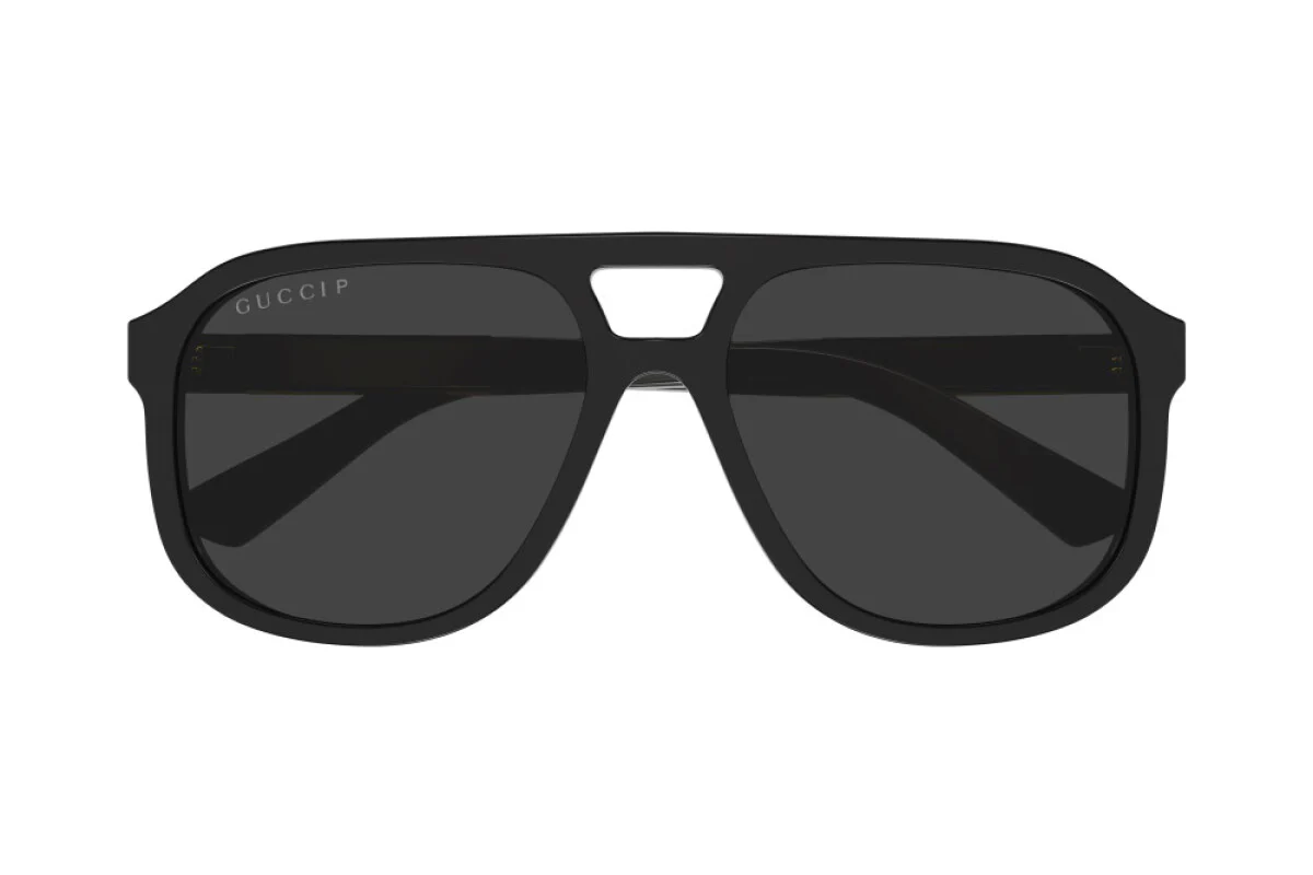 Gucci Aviator Sunglasses Black Frame, Black Lenses - GG1188S 005 52-17-145