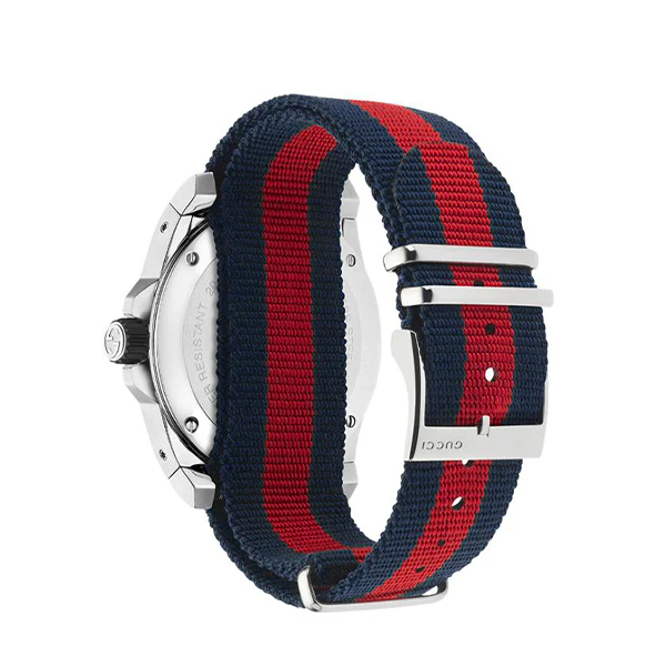 Gucci Dive Two-tone Nylon Black Dial Quartz Watch for Gents- GUCCI YA136210 - Image 3