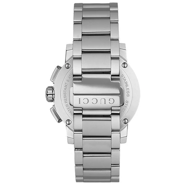 Gucci G-Chrono Silver Stainless Steel Silver Dial Chronograph Quartz Watch for Gents - YA101201 - Image 3