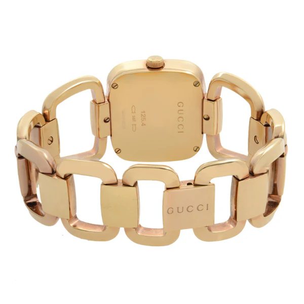 Gucci G-Gucci Gold Stainless Steel Black Dial Quartz Watch for Women - YA125409 - Image 2