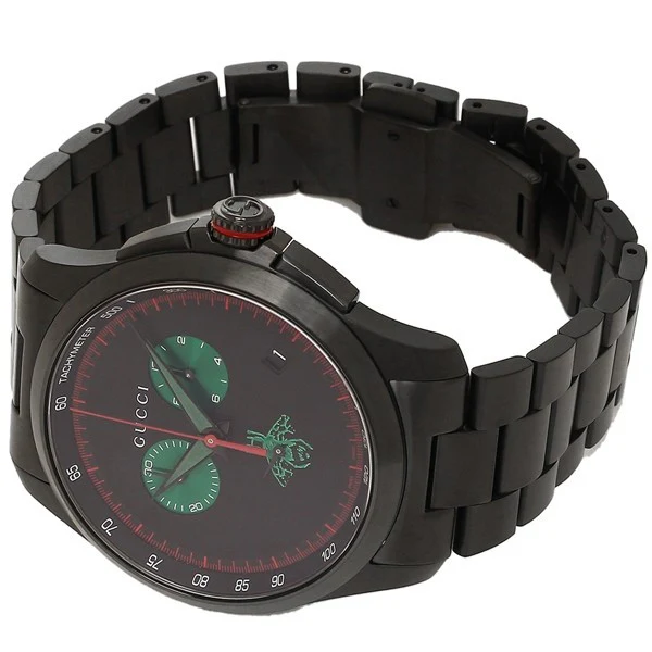 Gucci G Timeless Black Stainless Steel Black Dial Quartz Watch for Gents - YA126270 - Image 2