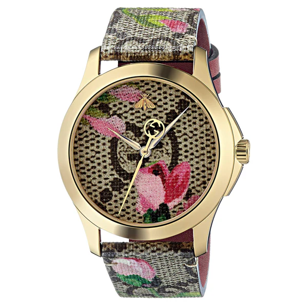 Gucci G Timeless Multi Color Leather Multi Color Dial Quartz Watch for Ladies - YA164038 - Image 2