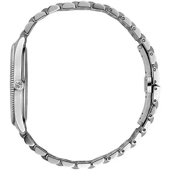 Gucci G-Timeless Silver Stainless Steel Black Dial Quartz Unisex Watch - GUCCI YA 1264154 - Image 2