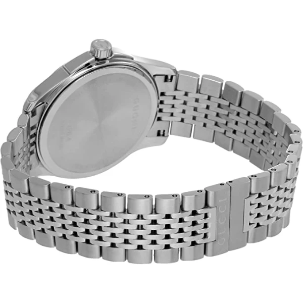Gucci G-Timeless Silver Stainless Steel Green Dial Quartz Watch for Gents - YA1264108 - Image 2
