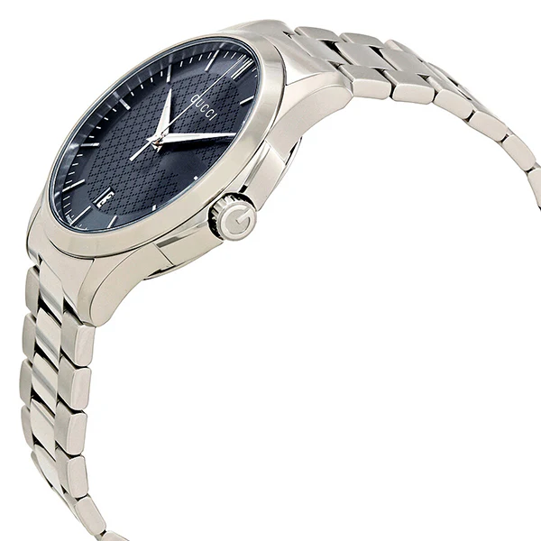 Gucci G-Timeless Silver Stainless Steel Grey Dial Quartz Watch for Unisex- GUCCI YA126441 - Image 3