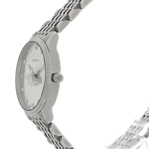 Gucci G-Timeless Silver Stainless Steel Silver Dial Quartz Watch for Ladies - GUCCI YA 1265019 - Image 2