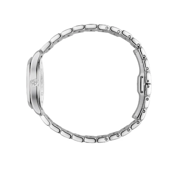 Gucci G-Timeless Silver Stainless Steel Silver Dial Quartz Watch for Ladies - GUCCI YA 126572A - Image 2