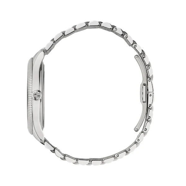 Gucci G-Timeless Silver Stainless Steel Silver Dial Quartz Watch for Ladies - YA1264153 - Image 2