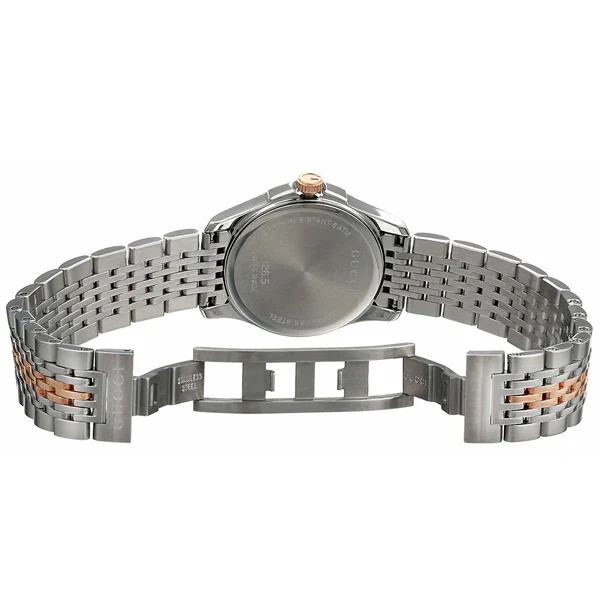 Gucci G-Timeless Two-tone Stainless Steel Black Dial Quartz Watch for Ladies - YA126512 - Image 2