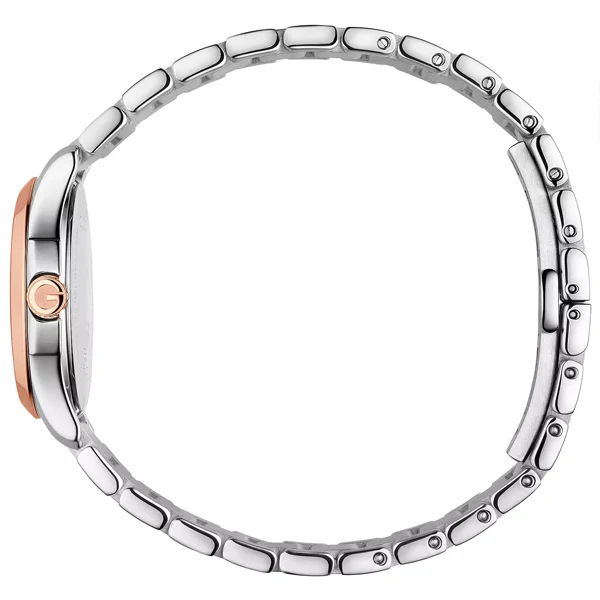 Gucci G-Timeless Two-tone Stainless Steel Silver Dial Quartz Watch for Ladies- GUCCI YA126528 - Image 3