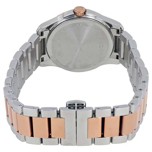 Gucci G-Timeless Two-tone Stainless Steel Silver Dial Quartz Watch for Ladies- GUCCI YA126564 - Image 3